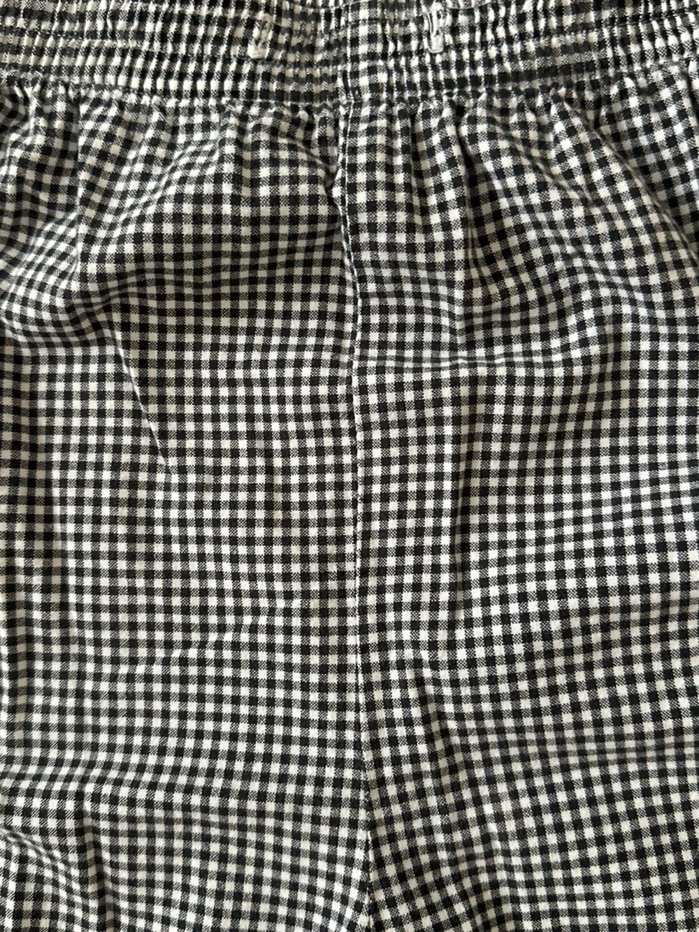 Black & White Gingham Elastic Waist Shorts Vintage Baxter & Wells Large